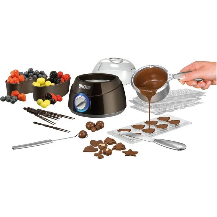 UNOLD CHOCOLATIER, Schmelztopf, Gießformen, Zubehör, 2 Heizstufen, Kuvertüre, 48667 – Bild 5