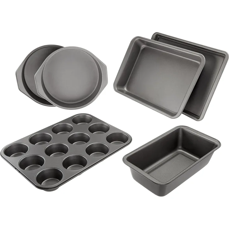 AmazonBasics Backformen-Set, antihaftbeschichtet, 6-teilig