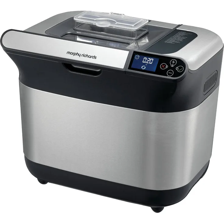 Morphy Richards Weiß 502000EE Premium Plus Brotbackautomat, Gebürstet BPA-frei, Stainless Steel