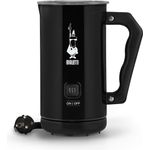 Bialetti MKF02 Nero Milchaufschäumer, elektrisch, 150 ml Cappuccino oder 300 ml heiße Milch, schwarz