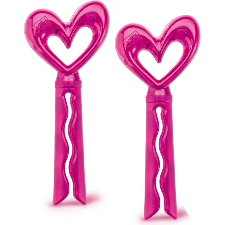 Koziol Susi Verschlussclip, 2er Set, Verschluss Clip, Tütenverschluss, Kunststoff, Transparent Pink, 5310507