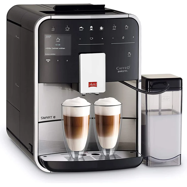 Melitta F840-100 Barista T Smart Kaffeevollautomat, 1450, steel, 1,8 Liter, edelstahl-schwarz, mit Milchsystem und integriertem Mahlwerk – Bild 2