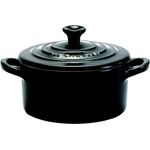 Le Creuset Mini-Cocotte schwarz 10 cm schwarz
