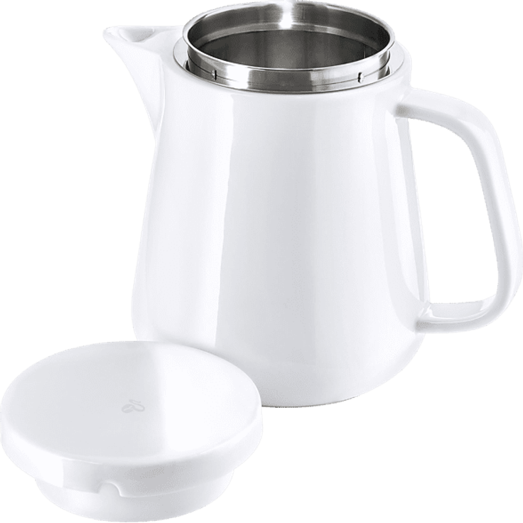 Tchibo 369102 Kaffeebereiter Weiß-Silber