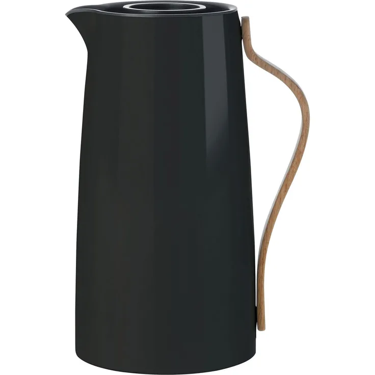 Stelton Emma Kaffee 1.2 L. -schwarz Isolierkanne, Kunststoff, 15.5 x 13 x 26 cm