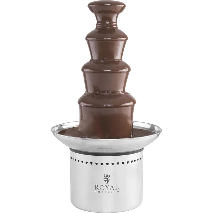 Royal Catering RCCF 230W Schokobrunnen, 230 Watt, 6 kg, 4 Etagen
