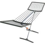 Juwel Fashiondry Wäscheständer (mit Wäscheleinen, Trockenlänge 18 m, Farbe grau, Aluminiumausführung) 40809