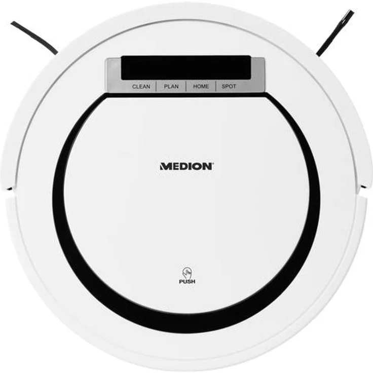 Medion MD 18600 Saugroboter, 90 min Akkubetrieb, Rückkehr zur Ladestation, Modell 2018, weiß – Bild 2