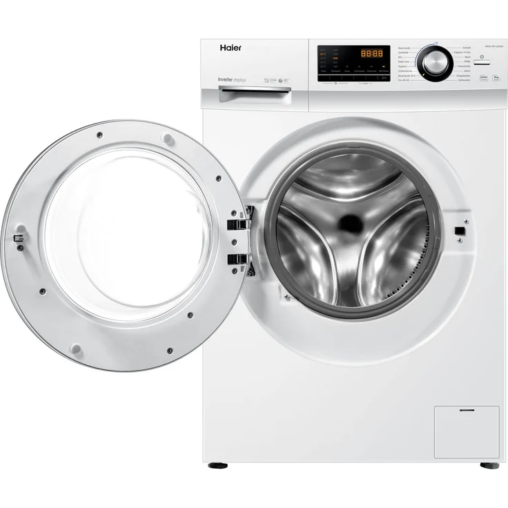 Haier HW90-BP14636N, Frontlader-Waschmaschine, A, Fassungsvermögen 9 kg, Standgerät, Breite 59,5 cm, Kindersicherung, Digital-Display – Bild 4