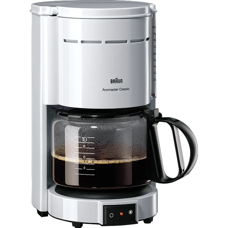 Braun KF47 Aromaster Classic Filterkaffeemaschine, für 10 Tassen, weiß – Bild 1