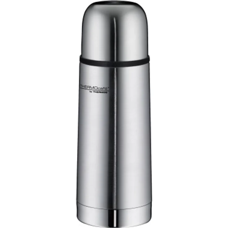 ThermoCafé by THERMOS 4058.205.050 Thermosflasche Everyday, Edelstahl mattiert 0,5 l, Drehverschluss mit Trinkbecher, BPA-Free – Bild 1