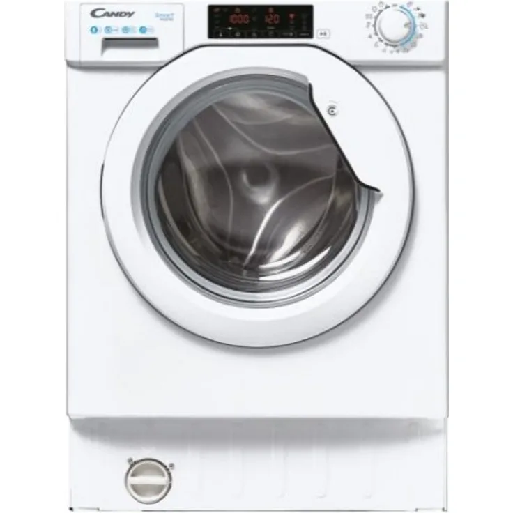 Candy CBW 48TWME-S, Frontlader-Waschmaschine, A, Fassungsvermögen 8 kg, Einbaugerät, Breite 60 cm, Restzeitanzeige, Invertermotor
