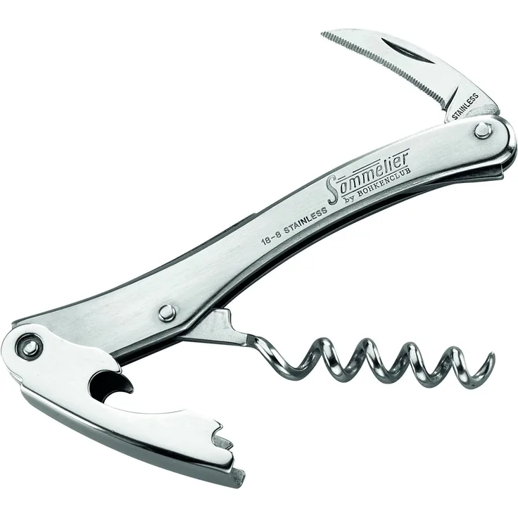 Herbertz Messer Sommelier Kellnermesser, Ganzmetall, Nylonetui, grau, M, 1010127710