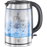 Russell Hobbs 20760-57 Glas Clarity, Wasserkocher, integrierter BRITA Wasserfilter, 1,0l + 0,5l Filtereinsatz, 2200W, Beleuchtung, inkl. Filterkartusche, Füllmengenmarkierung, Teekocher 20760-57