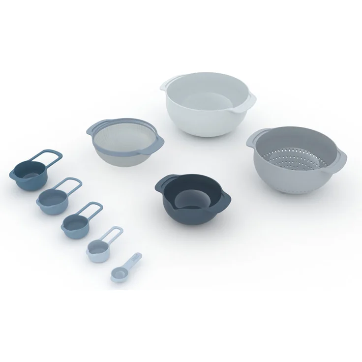Joseph Joseph Editions Nest 9 Plus Kompaktes stapelbares Set zur Speisenzubereitung ? Himmel – Bild 2