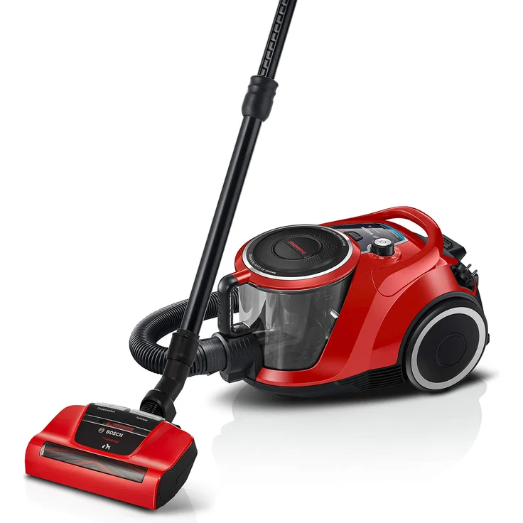 Bosch Hausgeräte BGC41PET, Bodenstaubsauger mit Beutel, tornadorot|schwarz – Bild 1