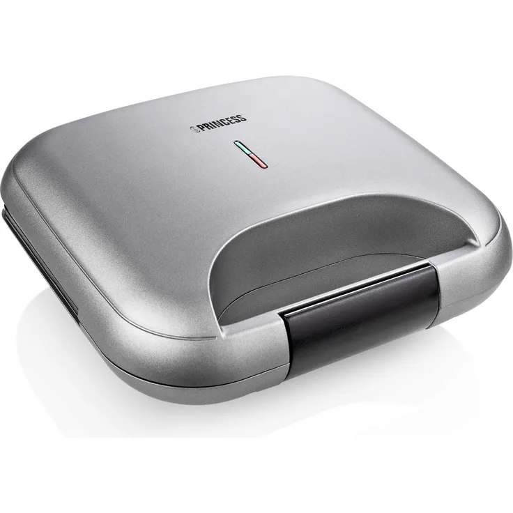 Princess Sandwich Maker DeLuxe in Mattoptik, 22x12cm Bratfläche, 750 Watt, 0,85 M Kabellänge, mit Sicherheitsverschluss, 127003