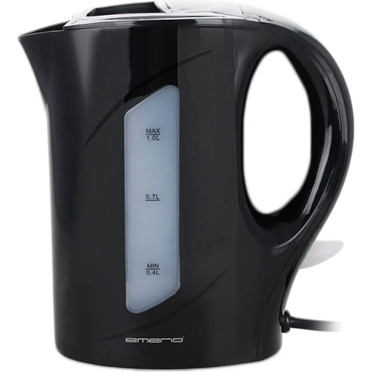 Emerio WK-121616.1 Wasserkocher, 900W, 1L, schwarz – Bild 1