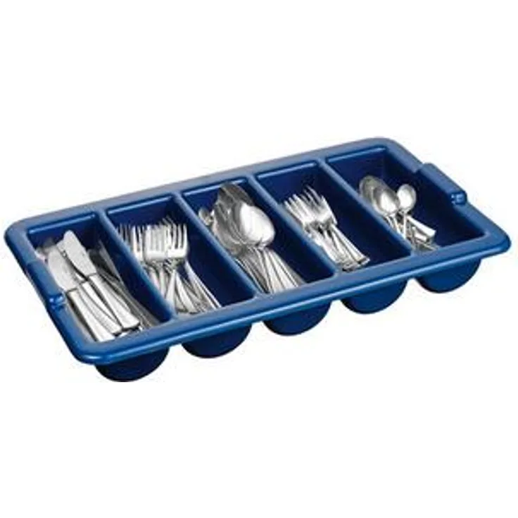 caterado by Esmeyer Besteckbehälter, mit 5 Fächern Farbe: blau, aus PP-Kunststoff, Maße: (B)540 x (T)320 x (H)75 mm (alt: 405-171 neu: 405-386)