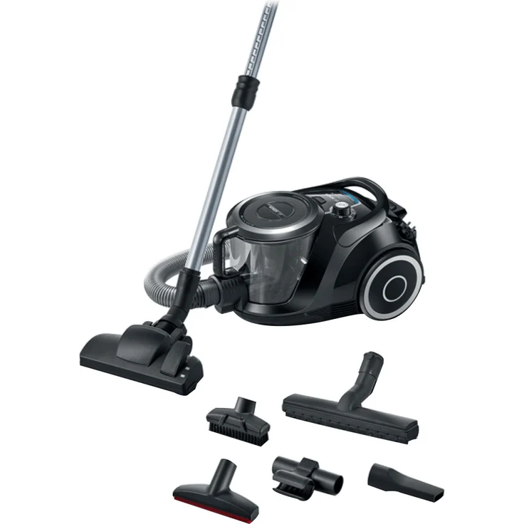 Bosch BGC41XSIL Series 6 Bodenstaubsauger ohne Beutel, 700 Watt, HEPA-Filter, 10 m Aktionsradius – Bild 2