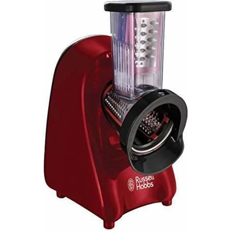 Russell Hobbs Schnitzelwerk Desire (3 Reibeeinsätze: Grob & Fein, Scheiben), 200W, BPA-frei & spülmaschinenfest, Gemüse--Salatschneider (Reiben&Raspeln), elektrischer Zerkleinerer 22280-56 – Bild 1