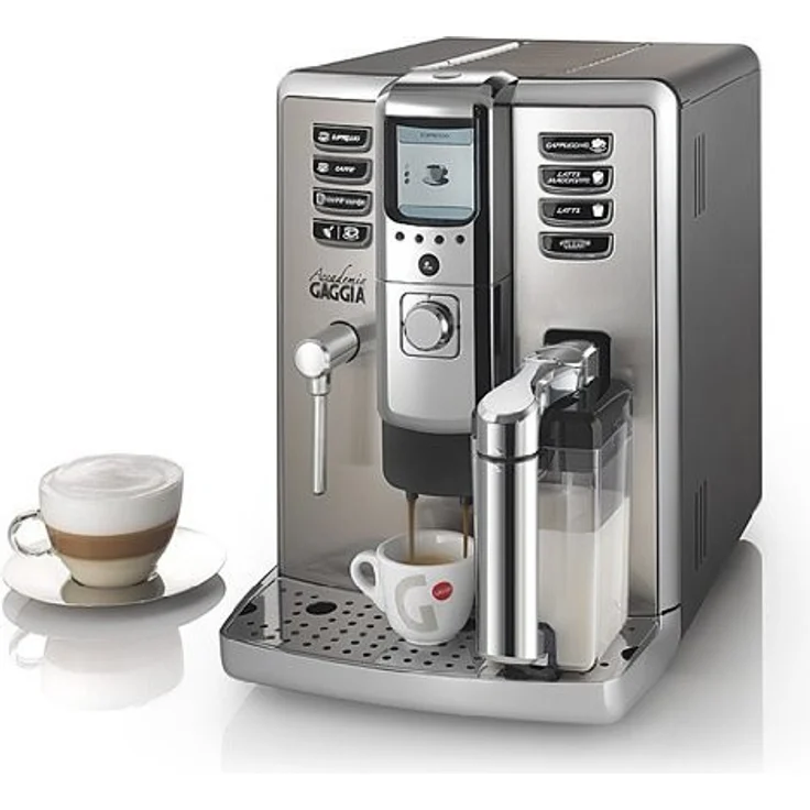 GAGGIA RI9702-02 ACCADEMIA Kaffeevollautomat mit integriertem Mahlwerk, Memory-Funktion, Wasserfilter, 1500 Watt, Edelstahl, mit Milchsystem – Bild 2