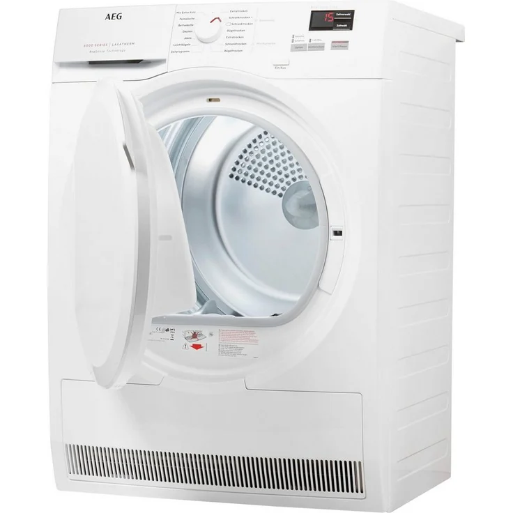 AEG T6DB40370, Kondenstrockner, B, Fassungsvermögen 7 kg, Standgerät, Breite 60 cm, Startzeitvorwahl, Restlaufzeitanzeige – Bild 2