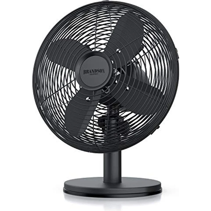 Brandson Tischventilator Design Retro - Ventilator mit 3 Geschwindigkeitsstufen - mobiler Lüfter - – Bild 1