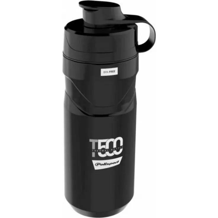 Polisport Wasserflasche Thermal T500 500 ml Polypropylen schwarz-grau