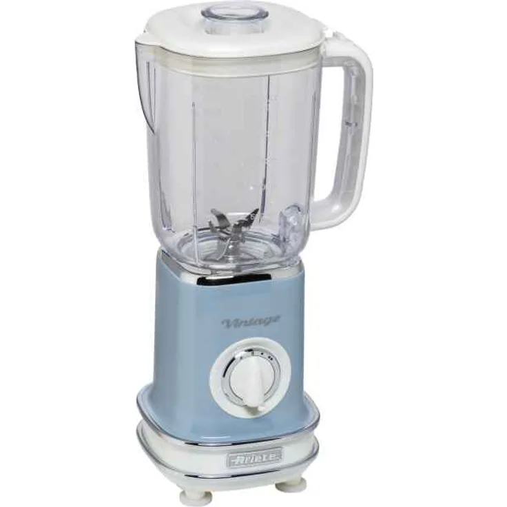 Ariete Vintage Standmixer, 500W, 1,5L, Edelstahlklinge, 2 Geschwindigkeiten, blau