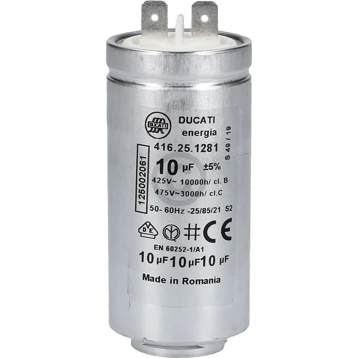Kondensator 10µF AEG 125002061-5 für Trockner Waschtrockner