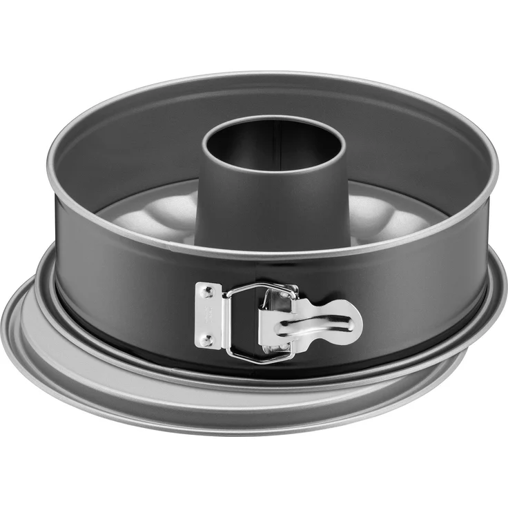 Kaiser Inspiration Springform 26 cm rund, 2 Böden, Flach- und Rohrboden, runde Backform, antihaftbeschichtet, auslaufsicher, mit Rezept – Bild 1