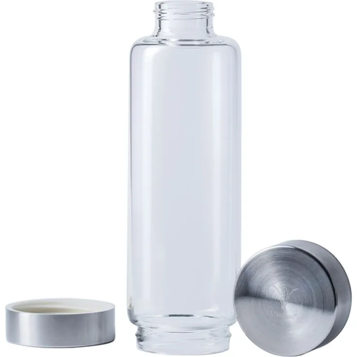 VitaJuwel ViA Trinkflasche 500ml ohne Einsatz mit 2 Deckeln