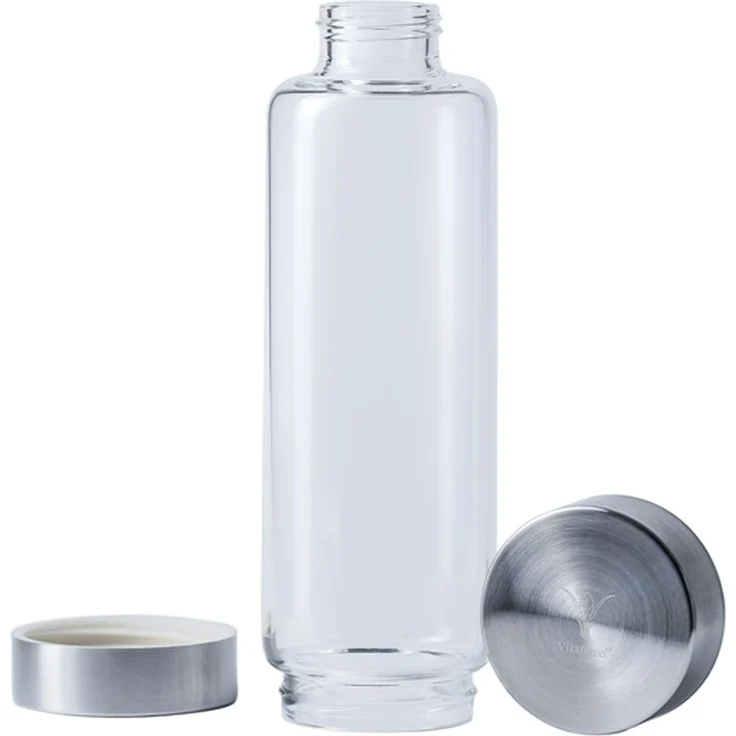 VitaJuwel ViA Trinkflasche 500ml ohne Einsatz mit 2 Deckeln – Bild 1