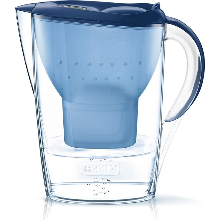 BRITA Wasserfilter Marella blau inkl. 1 Maxtra Plus Filterkartusche – BRITA Filter zur Reduzierung von Kalk, Chlor & geschmacksstörenden Stoffen im Wasser  – Bild 2