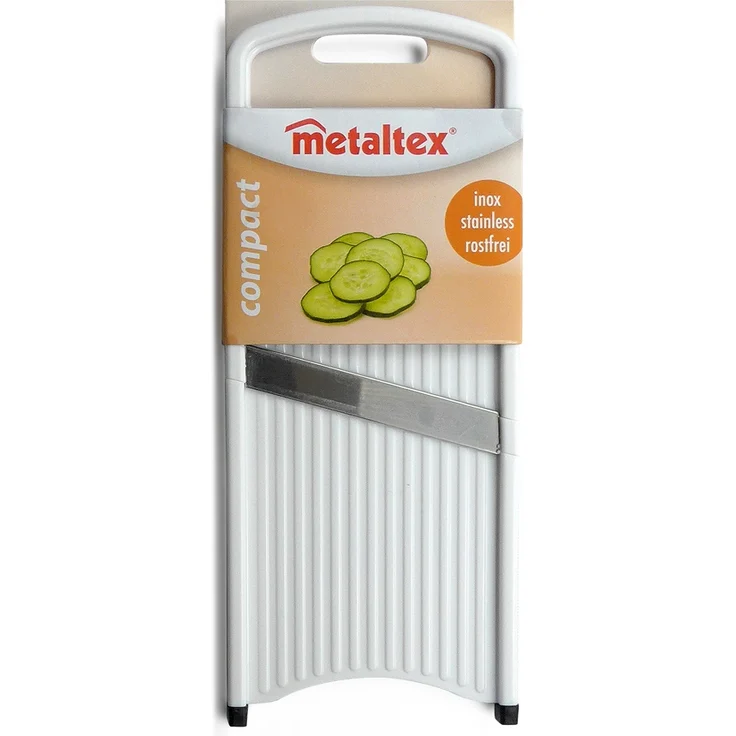 Metaltex Mini-Gurkenhobel aus Edelstahl-ABS, Silber, 20.5 x 8.5 x 0.9 cm – Bild 2