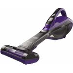 Black+Decker DVA325JP07-QW DVA325JP07 Akku-Handstaubsauger Dustbuster (10,8V-2,5 Ah, mit Turbo-Tierhaarbürste, breiter Saugöffnung, 2-stufiges Filtersystem, inkl. Ladekabel + Wandhalterung), lila-grau