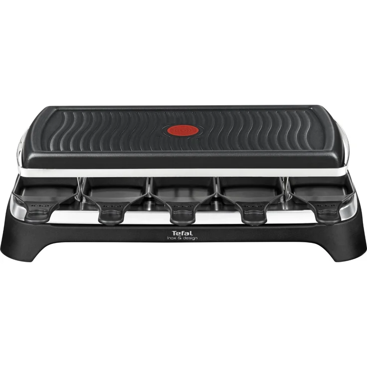 Tefal Raclette Ambiance RE4588, für 10 Personen, inklusive Tischgrill-Funktion, Grillplatte antihaftbeschichtet + spülmaschinengeeignet, 2 Meter langes abnehmbares Kabel, Ein-Ausschalter, 1350W – Bild 2