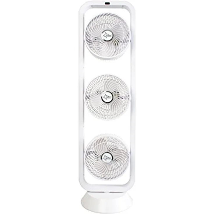 Turmventilator mit Fernbedienung, Timer | Standventilator Weiss | CoolBreeze 9500 - Leise 105 Watt | Stand Turm Ventilator 3 Stufen | Fan Windmaschine | für Schlafzimmer, Büro, Wohnung | von SUNTEC