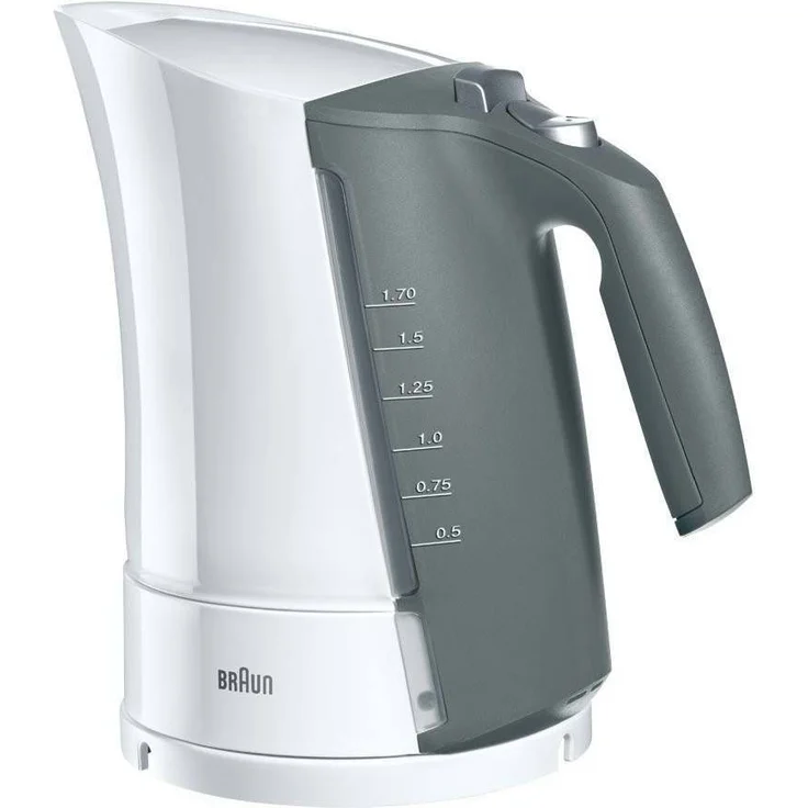 Braun WK 500 AquaExpress Wasserkocher (3000 Watt, 1,7 Liter) weiß – Bild 1