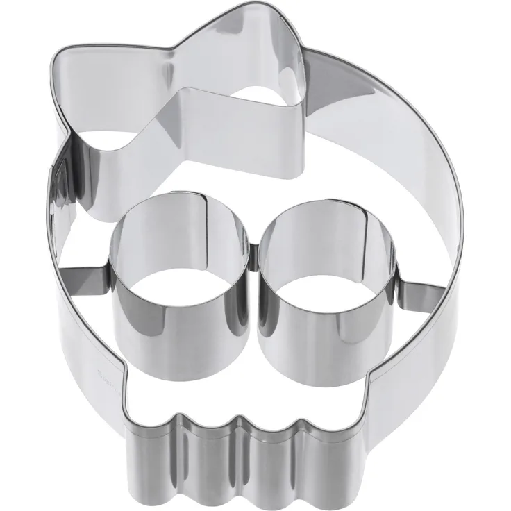 Kaiser Plätzchen Ausstecher Totenkopf mit Schleife, Ausstechform für Kekse, 6,5 x 8 x 2,5 cm