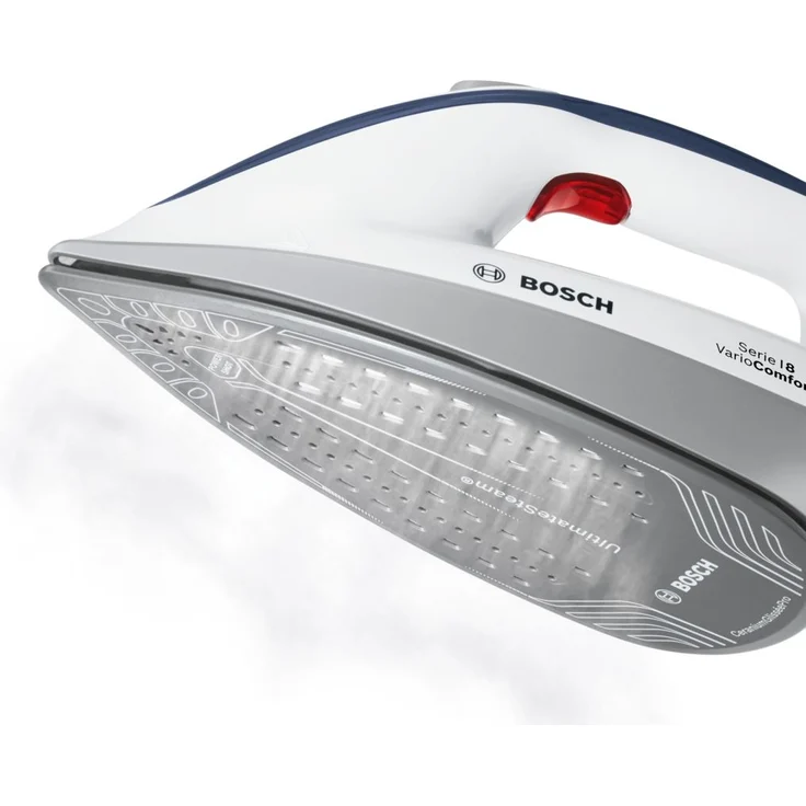 Bosch TDS8060DE VarioComfort Serie 8 Dampfbügelstation, Funktion iTemp & ECO Funktion, 2400 W, Weiß und Blau – Bild 4