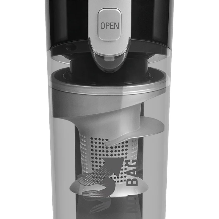 Rowenta RH6545 Air Force Light Handstaubsauger, 30 min Akkubetrieb, Zyklon-Technologie, LED-Frontlicht, schwarz – Bild 4