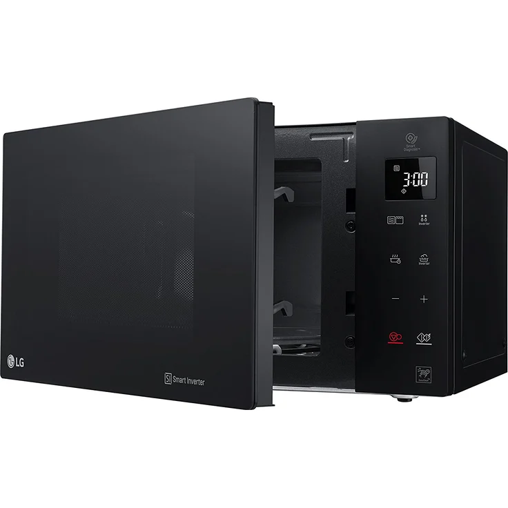 LG Electronics NeoChef MH 6535 GIS Mikrowelle mit Grill, 1000 Watt, 25 Liter Garraum, Digital display, Standgerät, Schwarz – Bild 2