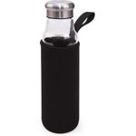 Iris Glasflasche, Borosilikatglas, Schwarz, 6,5 cm