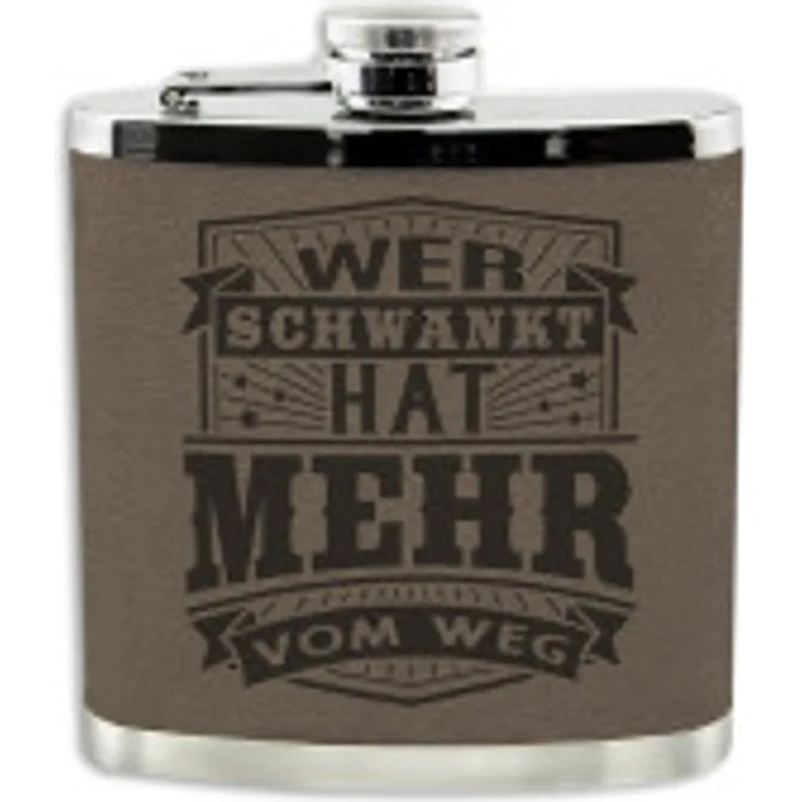 HTI-Living Echter Kerl Flachmann Wer schwankt...