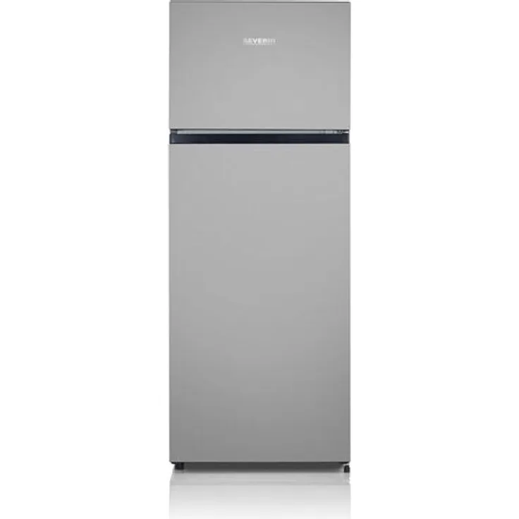 Severin DT 8761 Kühl-Gefrierkombination, freistehend, silber, Energieklasse E