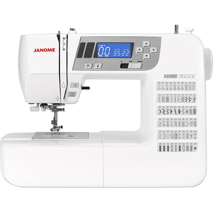 Janome 360 DC Computer  Computer-Nähmaschine, weiß