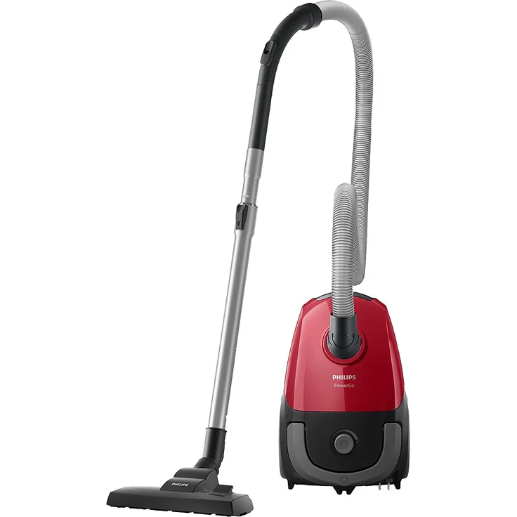 Philips FC8243-09 PowerGo kompakter (Bodenstaubsauger, 750 W, AAA-Energie-Label, Allergiefilter) rot – Bild 2