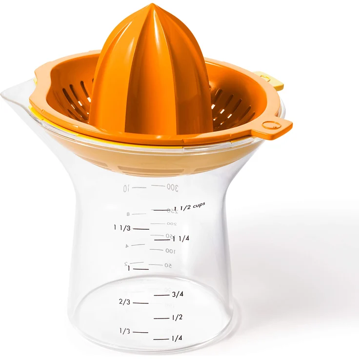 OXO 11263400MLNYK Good Grips Citrus Juicer 2-in-1 Zitruspresse, plastik, Orange